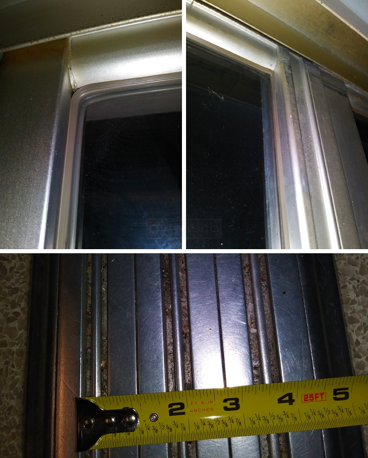 User submitted photos of patio door hardware.