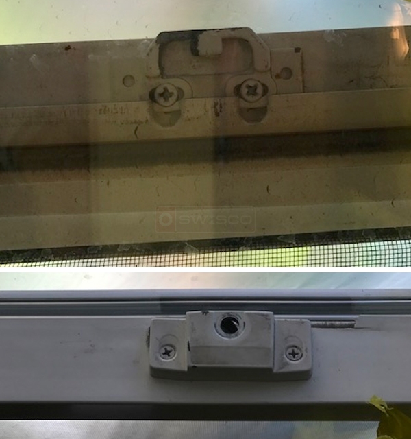 User submitted photos of a window lock & keeper.