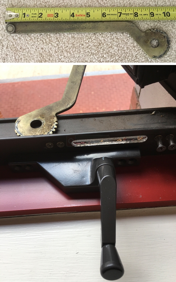 User submitted photos of a window operator.