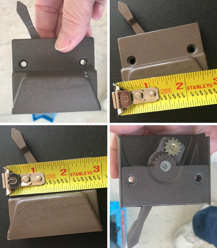 User submitted photos of window hardware.