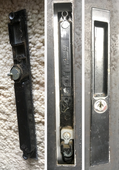 Patio sliding door handle