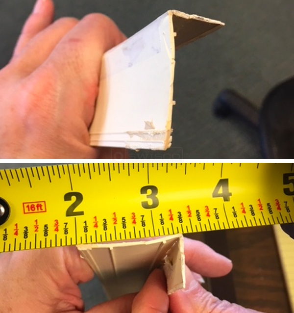 User submitted photos of a glazing bead.