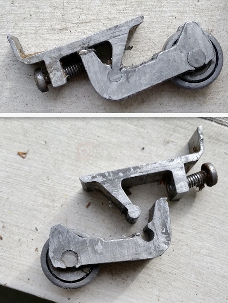 Aluminum sliding glass door roller