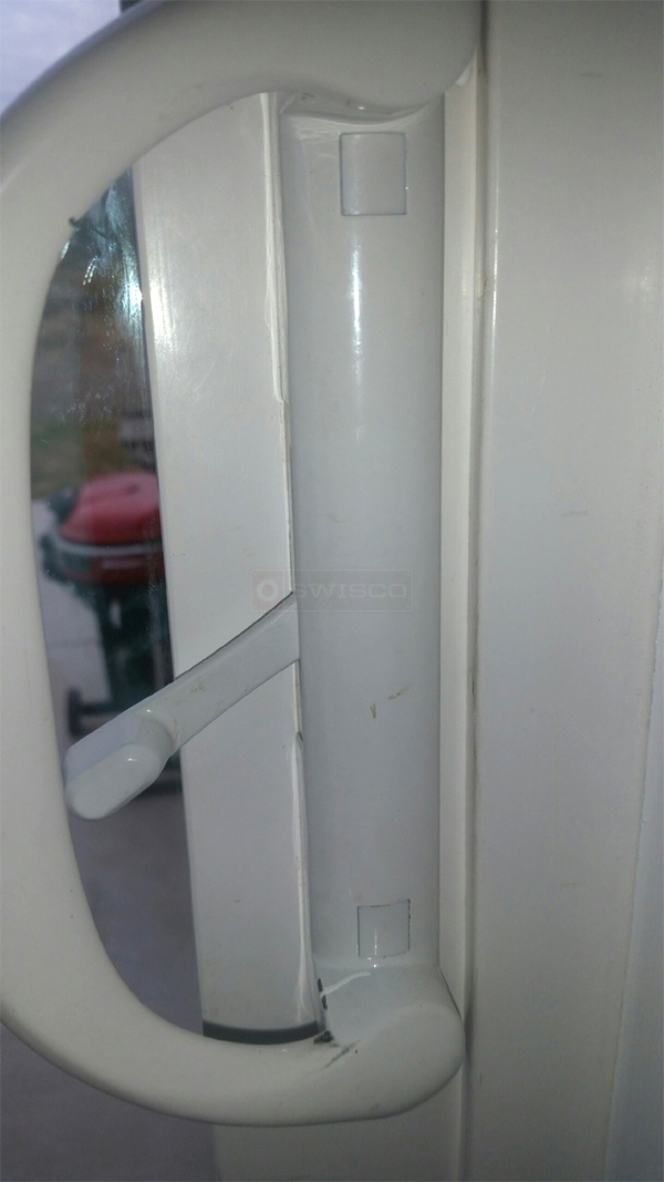 User submitted photos of patio door hardware.
