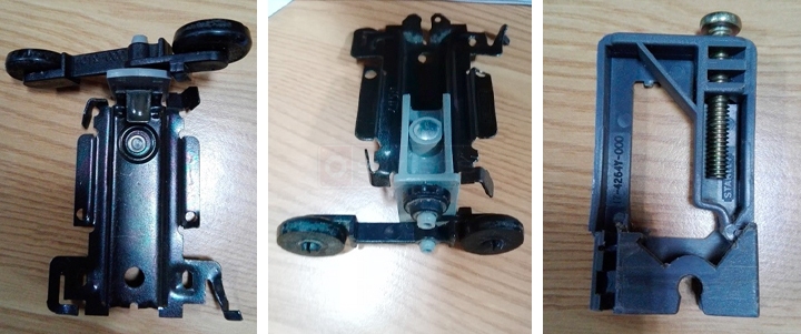 User submitted photos of closet hardware.