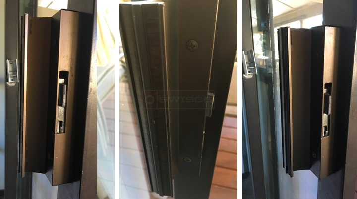 User submitted photos of patio door hardware.
