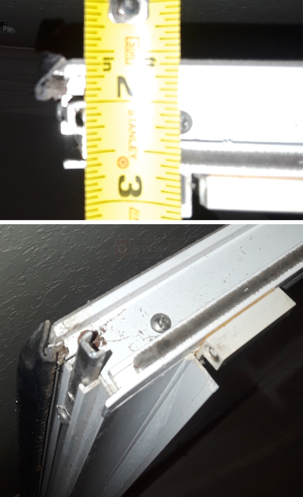 User submitted photos of window hardware.