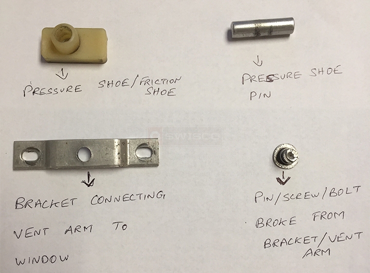User submitted photos of window hardware.