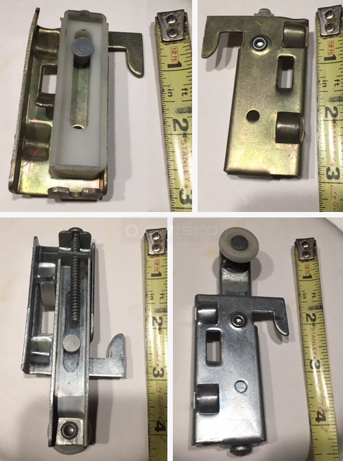 Sliding closet door roller
