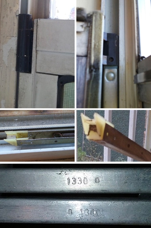 User submitted photos of window hardware.