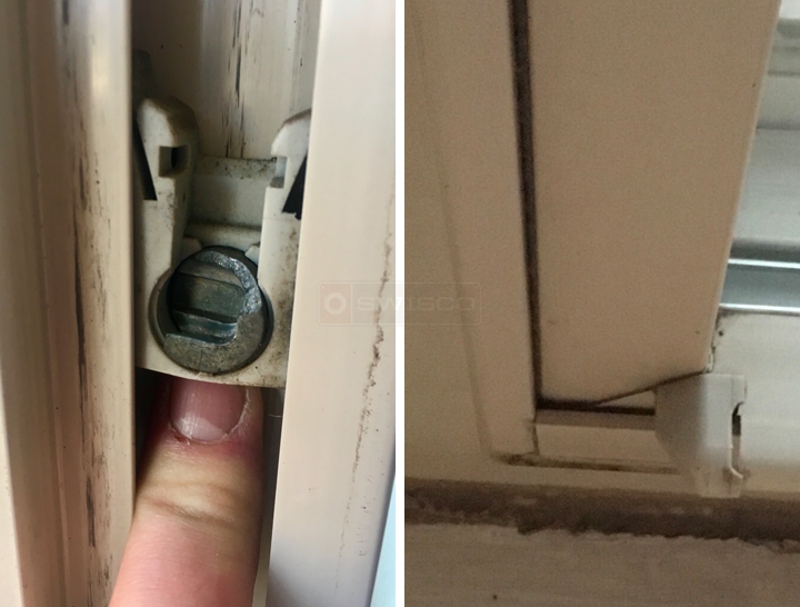 User submitted photos of window hardware.