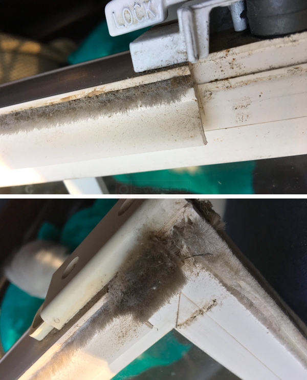 User submitted photos of window hardware.