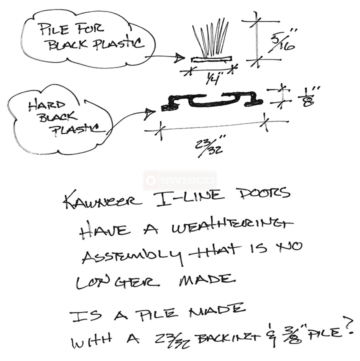 User submitted a diagram of door hardware.