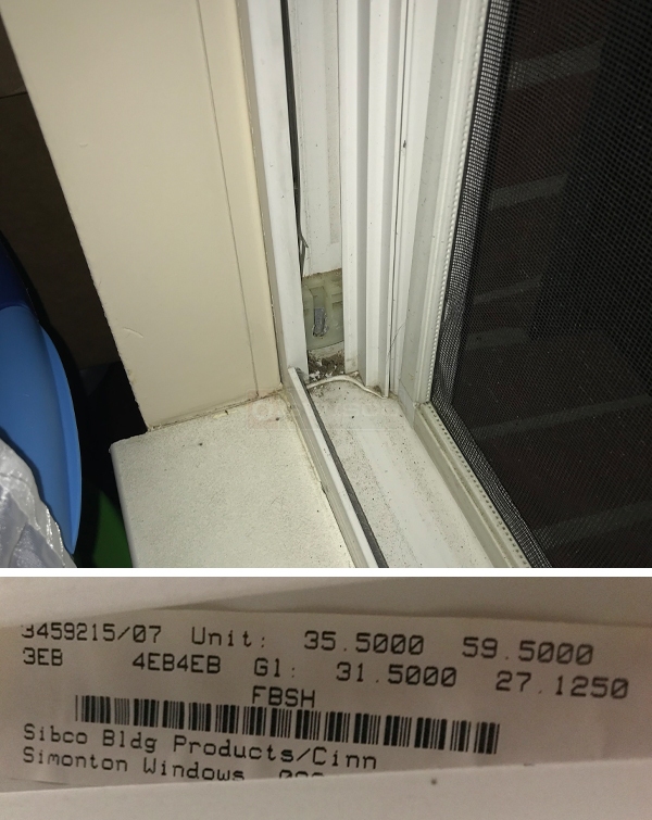 User submitted photos of window hardware.