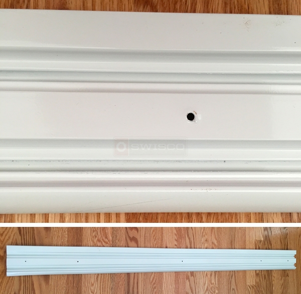 User submitted photos of closet door track.