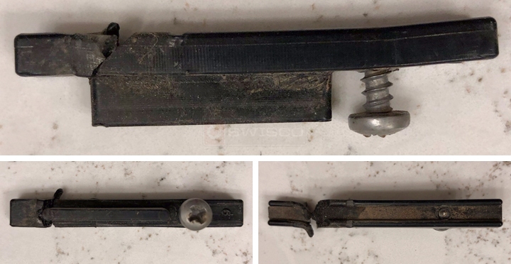 User submitted photos of window hardware.