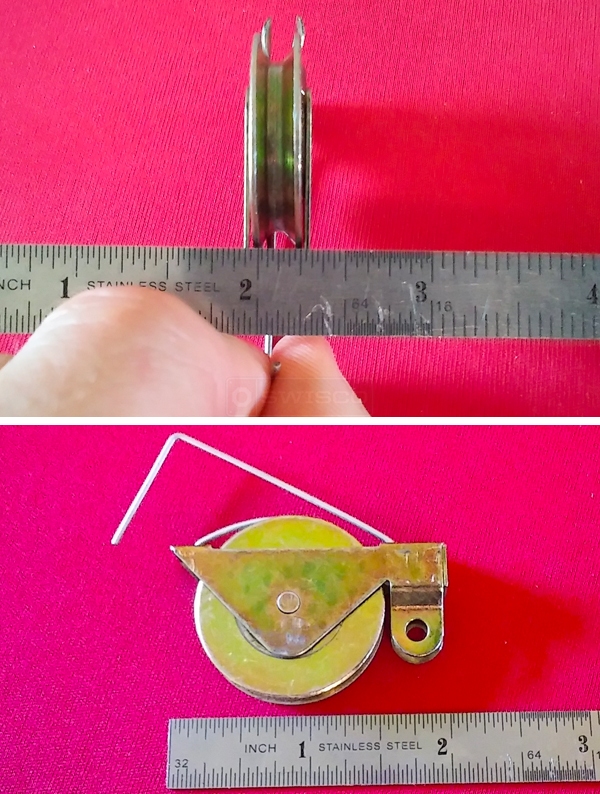 User submitted photos of a screen door roller.
