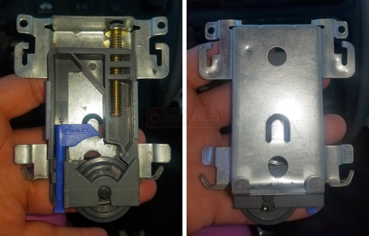 User submitted photos of a closet door roller.