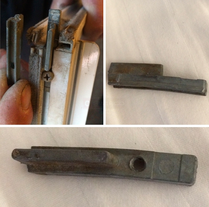 User submitted photos of window hardware.