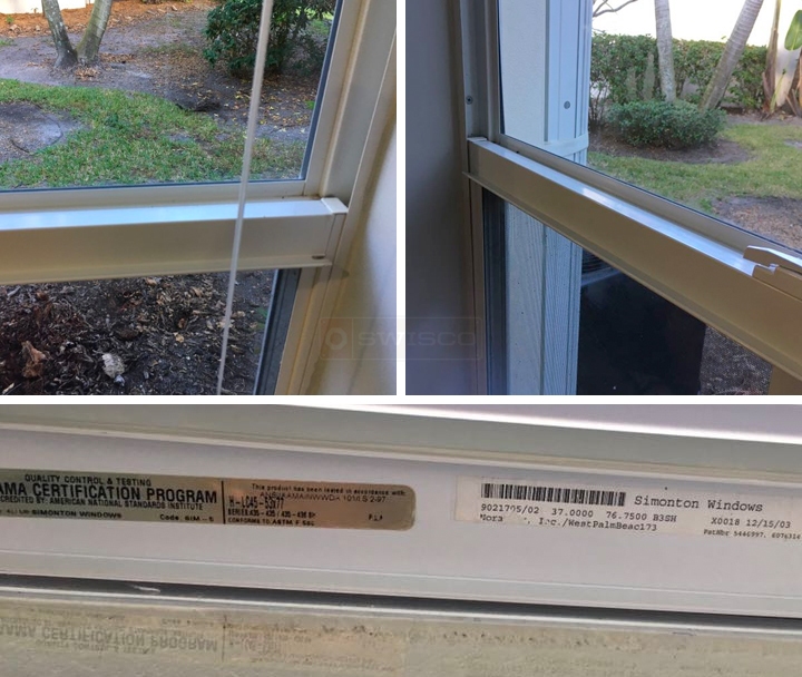 User submitted photos of window hardware.