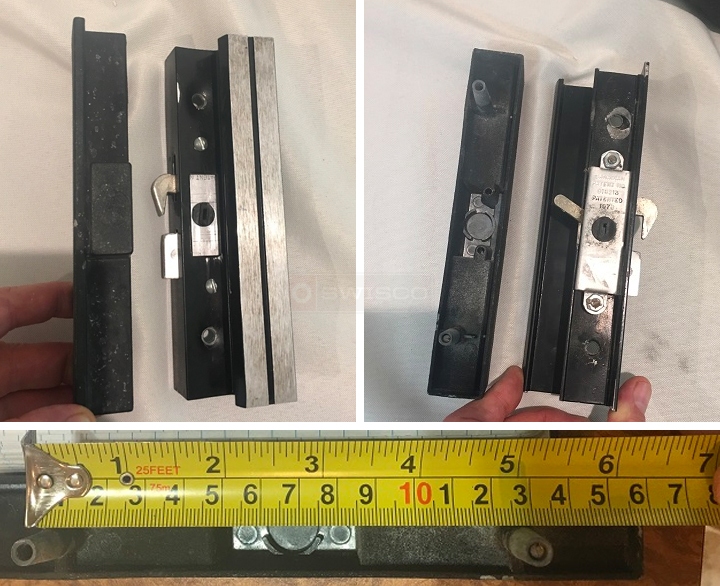User submitted photos of patio door hardware.