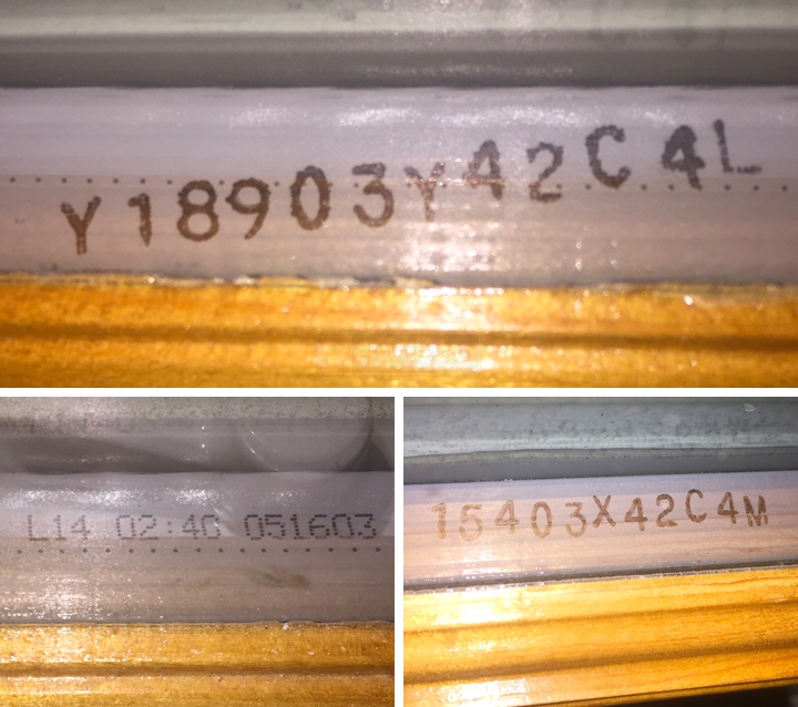 User submitted photos of window hardware.