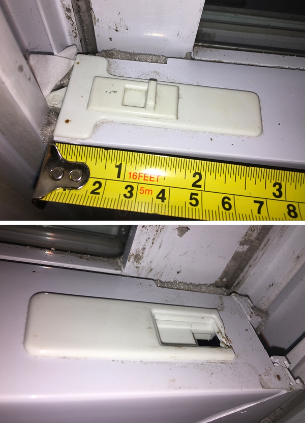 User submitted photos of a tilt latch.