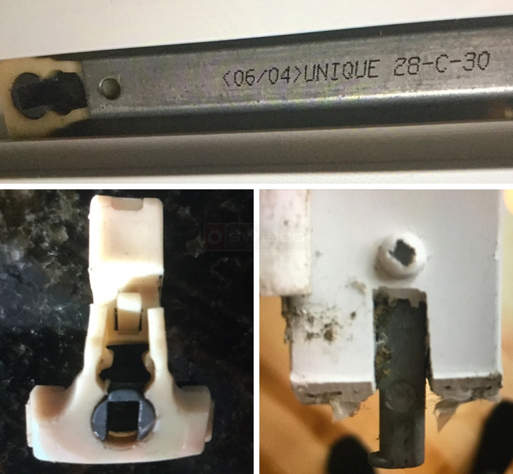 User submitted photos of window hardware.