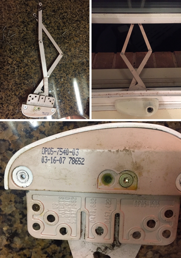 User submitted photos of a window operator.