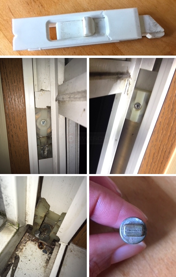 User submitted photos of window hardware.
