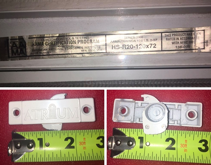 User submitted photos of a window lock.