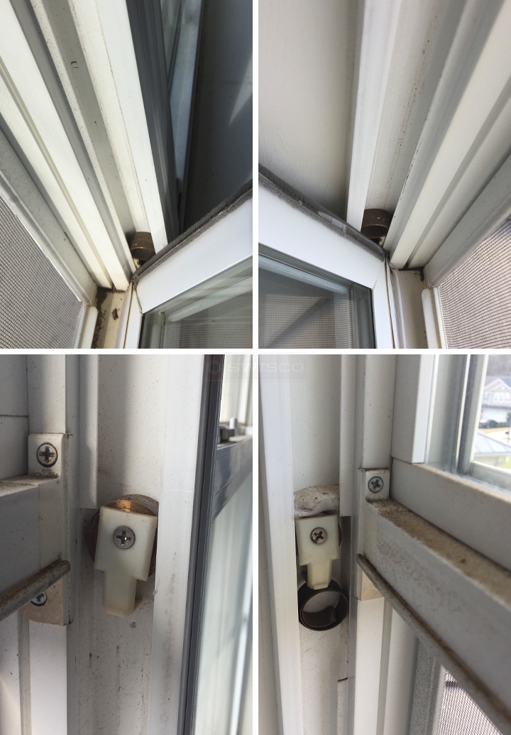 User submitted photos of window hardware.