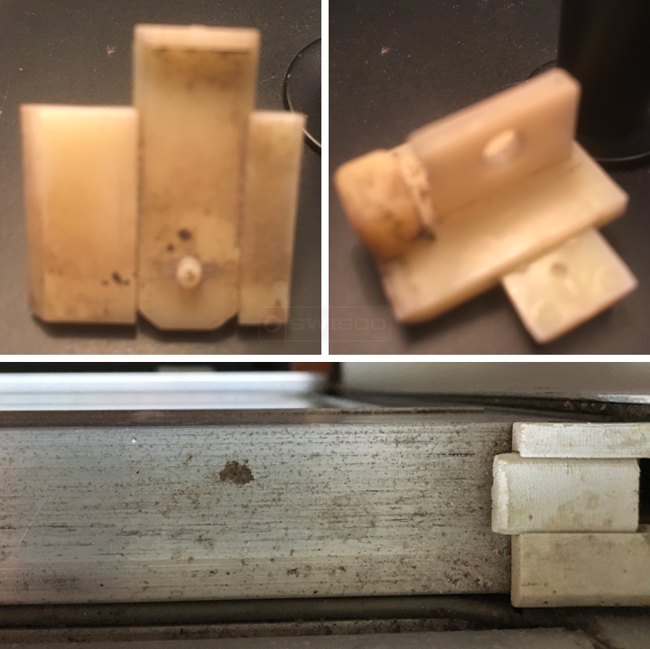 User submitted photos of a top sash guide.