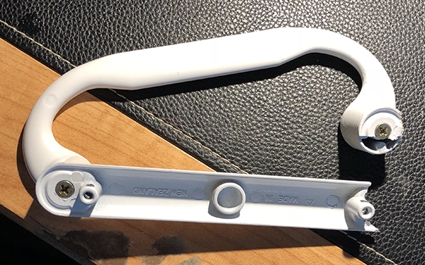 User submitted photos of patio door hardware.