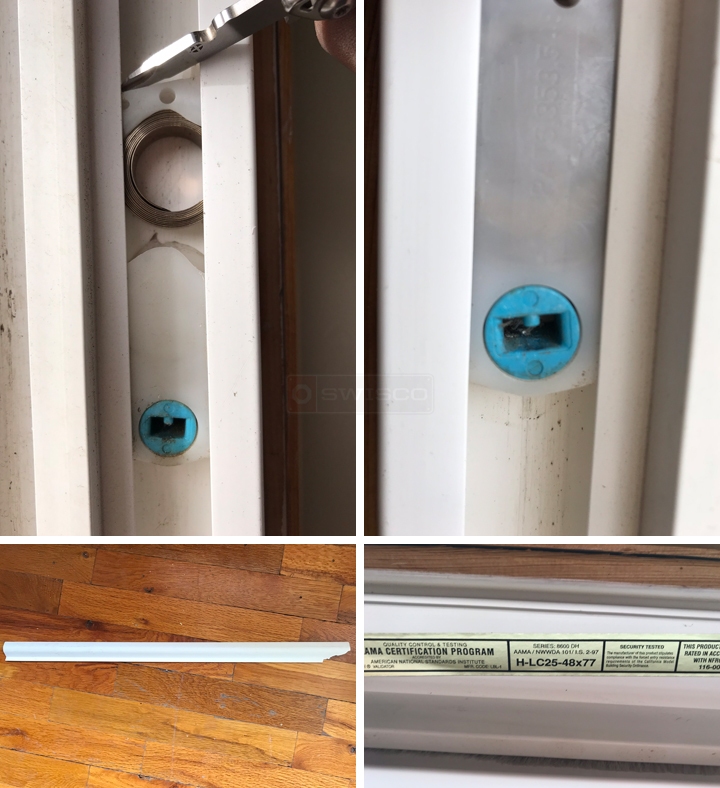 User submitted photos of window hardware.