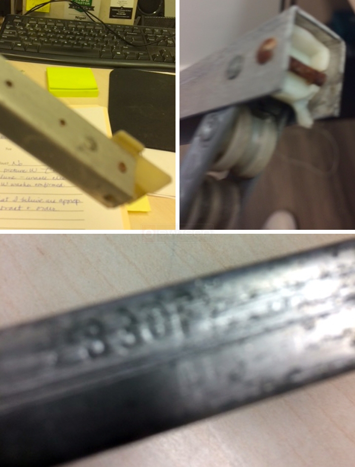 User submitted photos of a window balance.