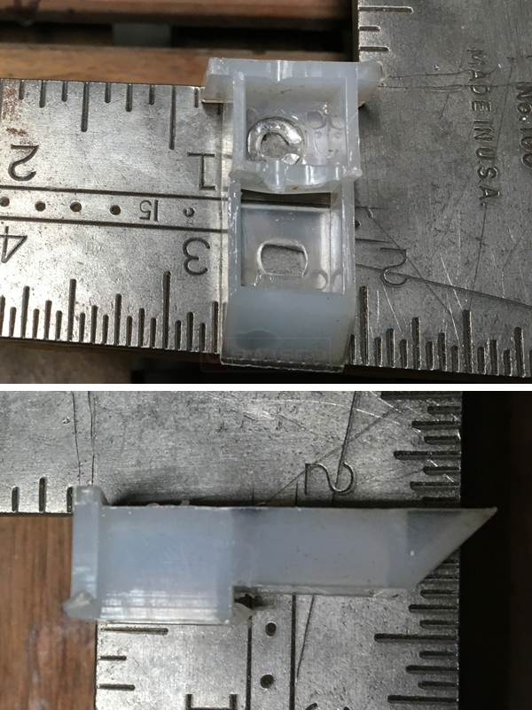 User submitted photos of a top sash guide.