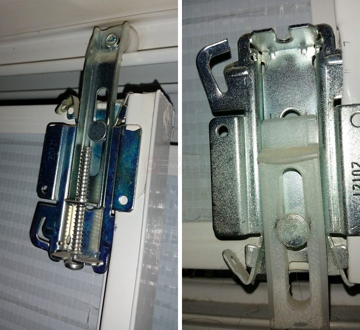 User submitted photos of closet hardware.
