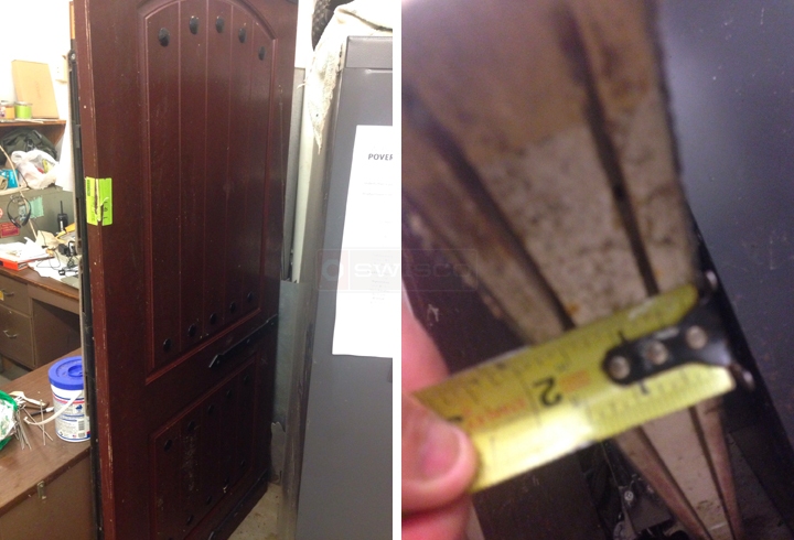 User submitted photos of door hardware.