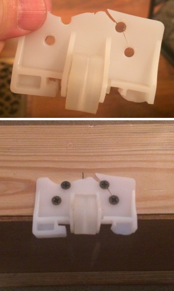 User submitted photos of drawer hardware.