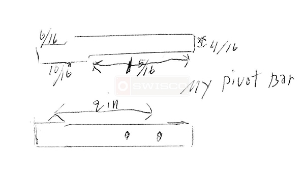 User submitted a diagram of a pivot bar.