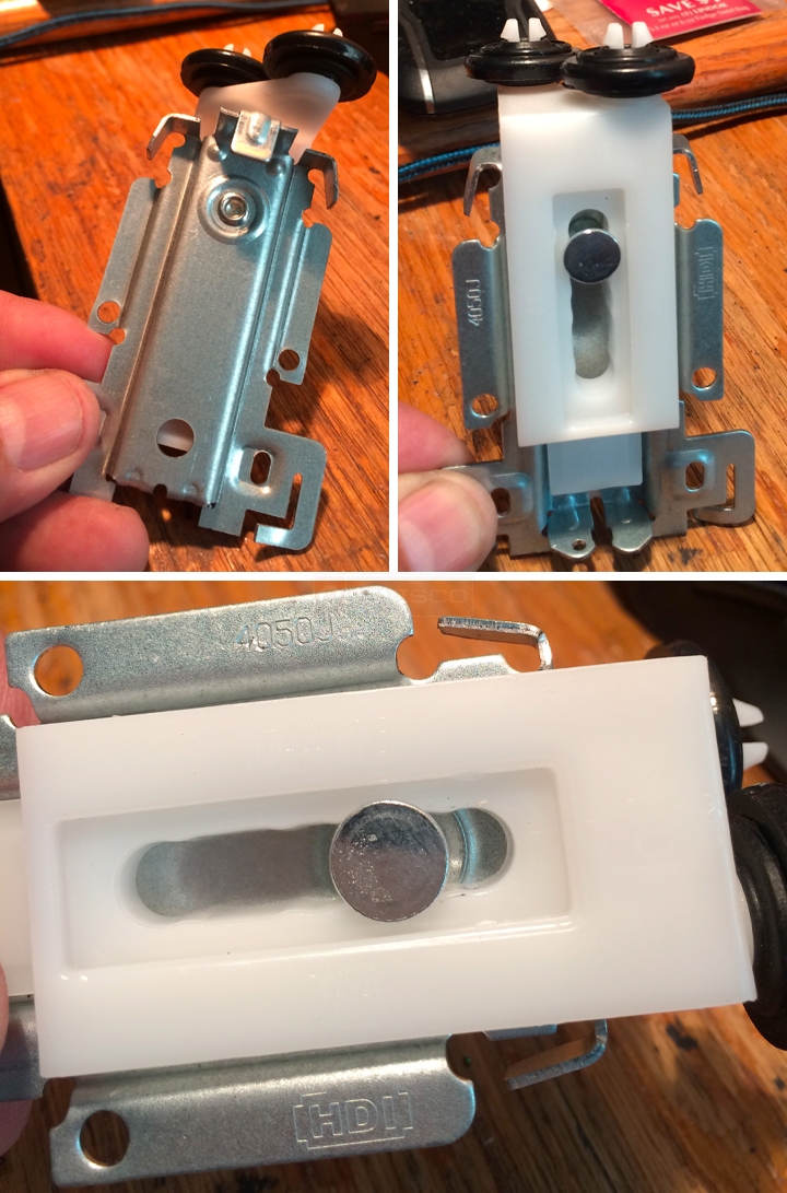 User submitted photos of closet hardware.