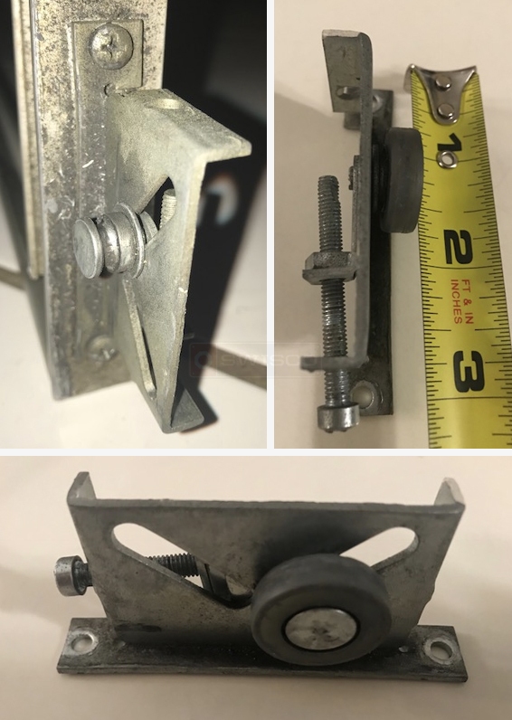 Hanging closet door rollers