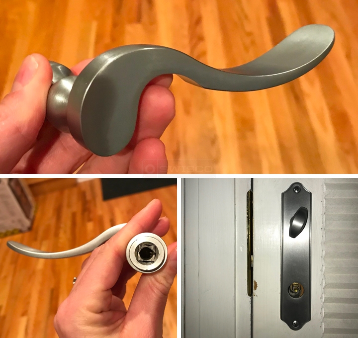 User submitted photos of a door handle set