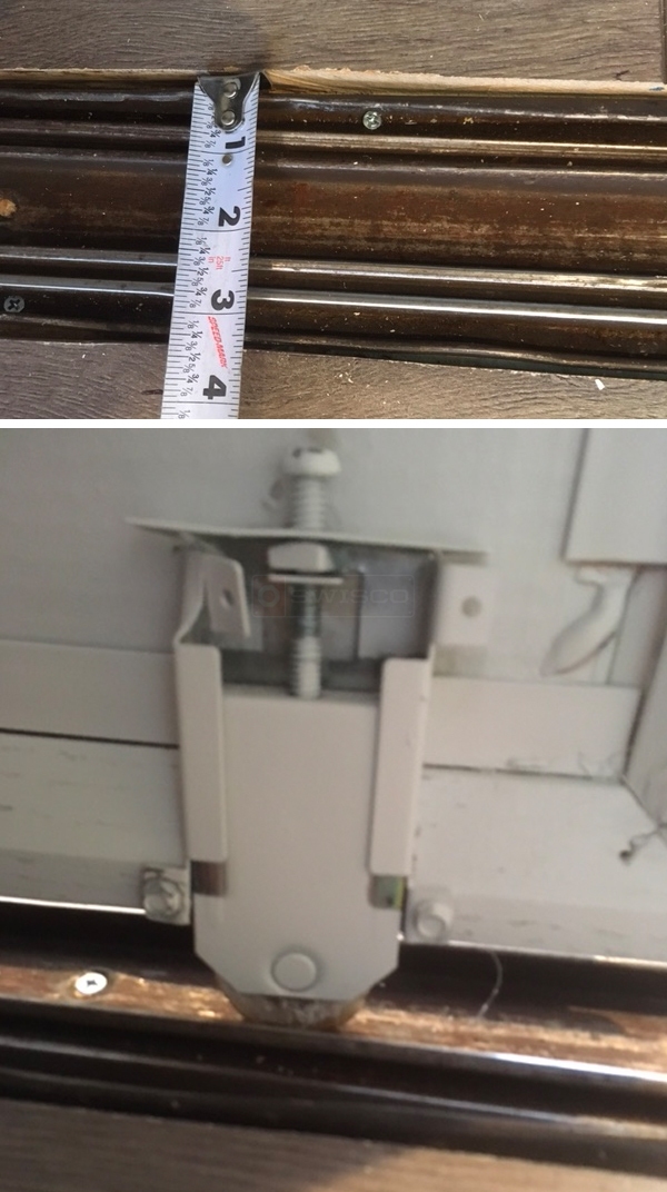 User submitted photos of closet hardware.