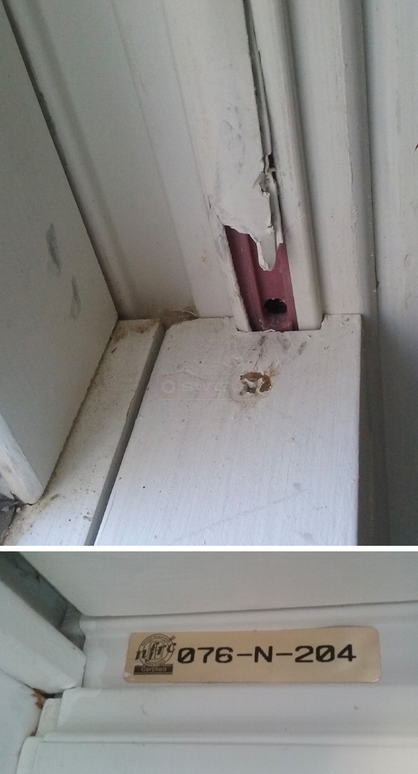 User submitted photos of window hardware.