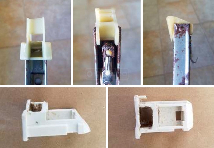 User submitted photos of window hardware.