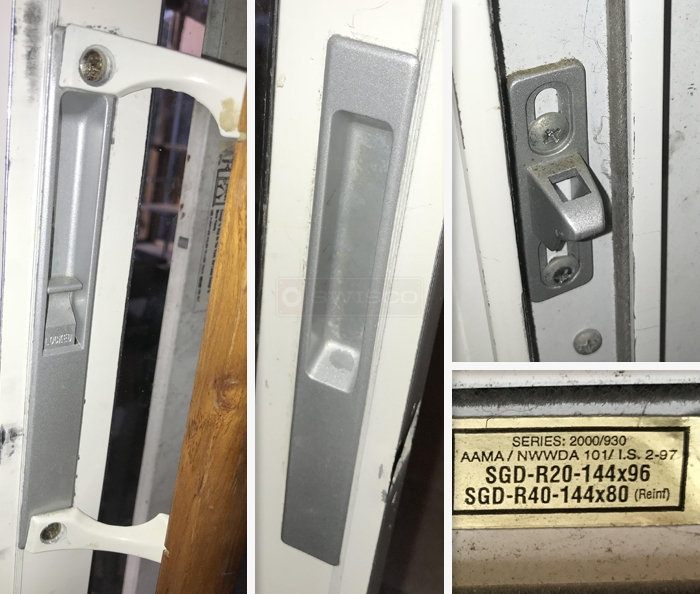 Sliding patio door handle