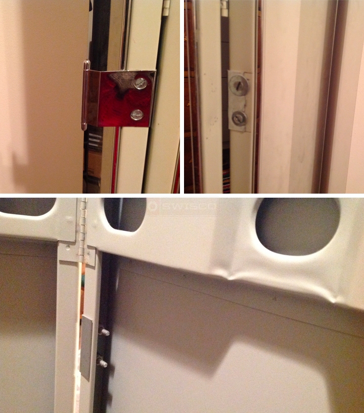 User submitted photos of closet hardware.