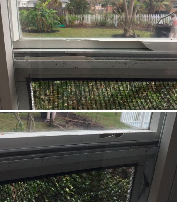 User submitted photos of window hardware.